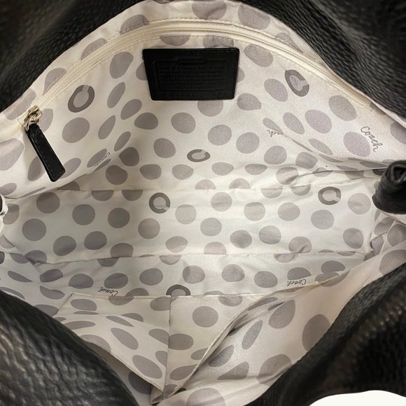 COACH 14968 Julia Black Leather Hobo Bag - Picture 2 of 9